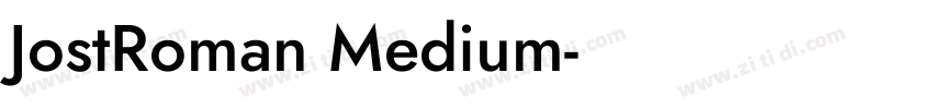 JostRoman Medium字体转换